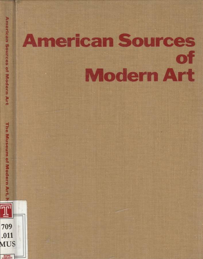 American Sources of modern art