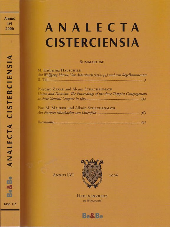 Anacleta Cisterciensia. Annus LVI-2006