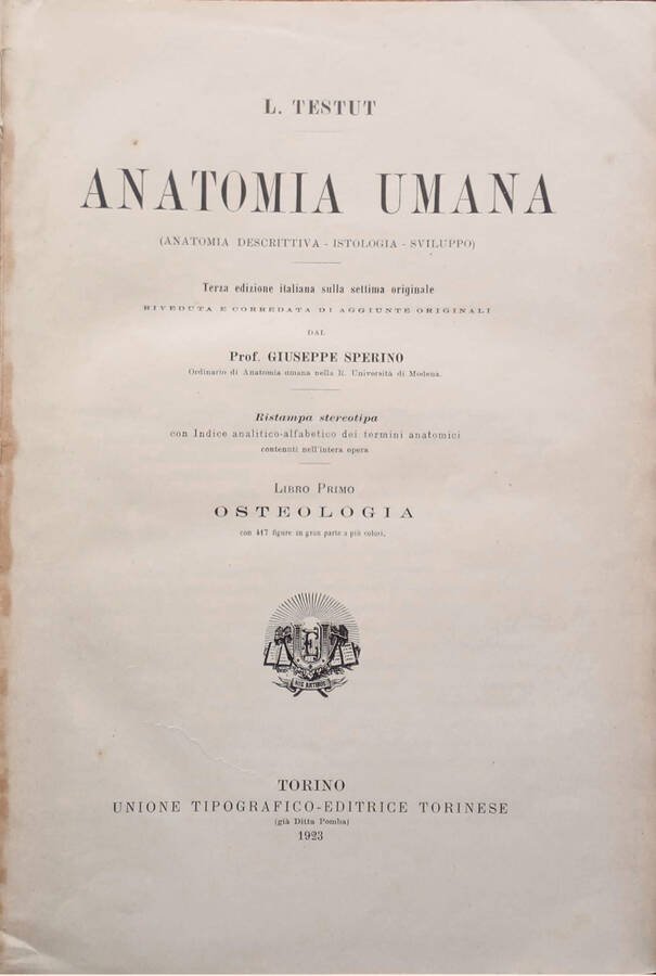 Anatomia umana (Anatomia descrittiva - Istologica - Sviluppo)