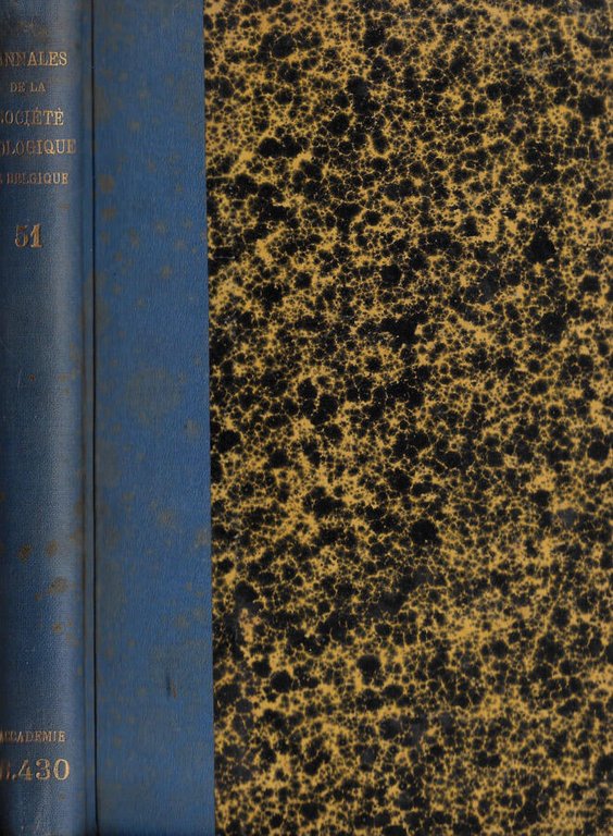 Annales de la Société Géologique de Belgique tome LI 1927-1928