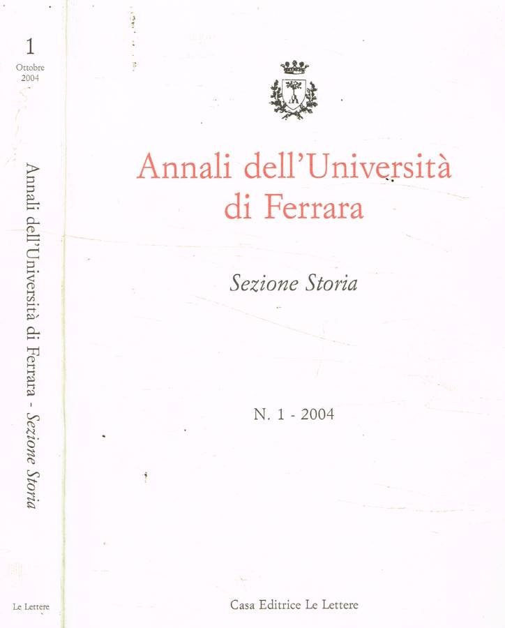 Annali dell'Università di Ferrara | Immagine principale