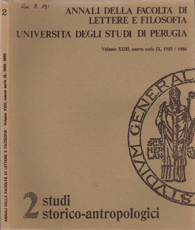 Annali della Facoltà di Lettere e Filosofia - Università degli …