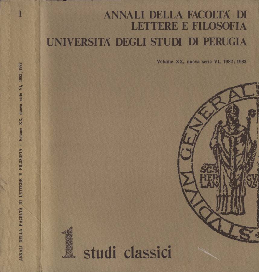 Annali della Facoltà di Lettere e Filosofia Università degli Studi … | Immagine principale