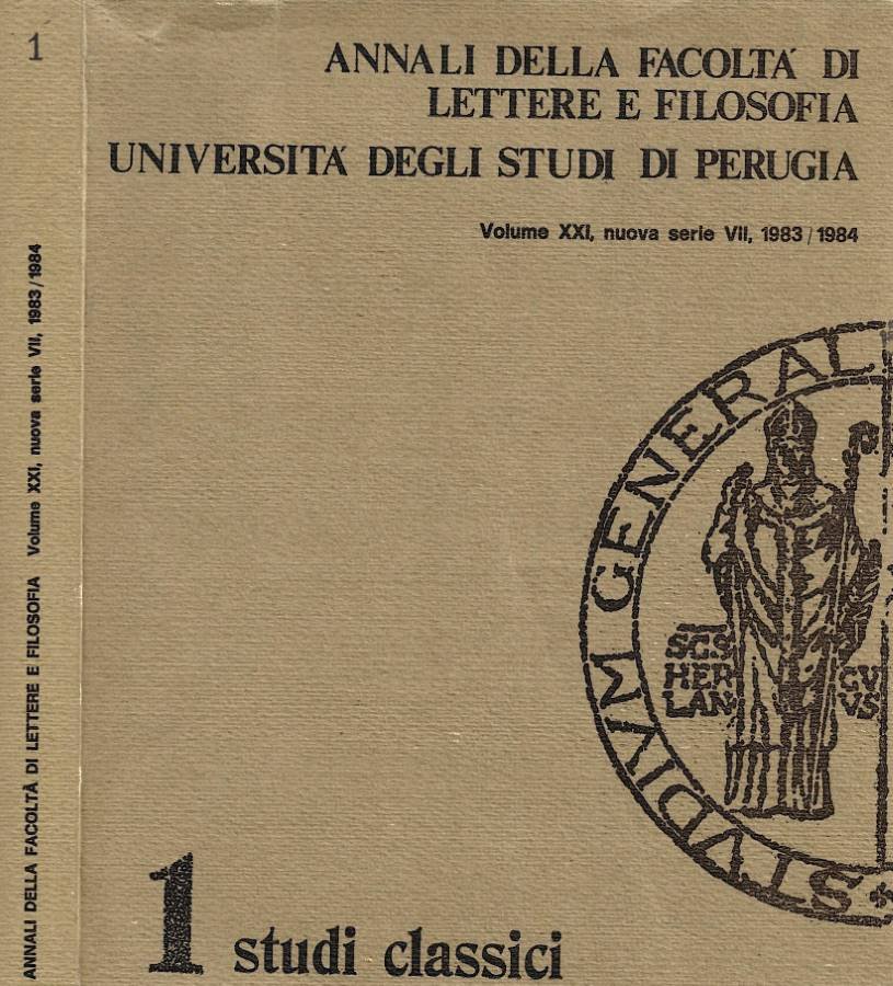 Annali della facoltà di lettere e filosofia. Università degli studi … | Immagine principale