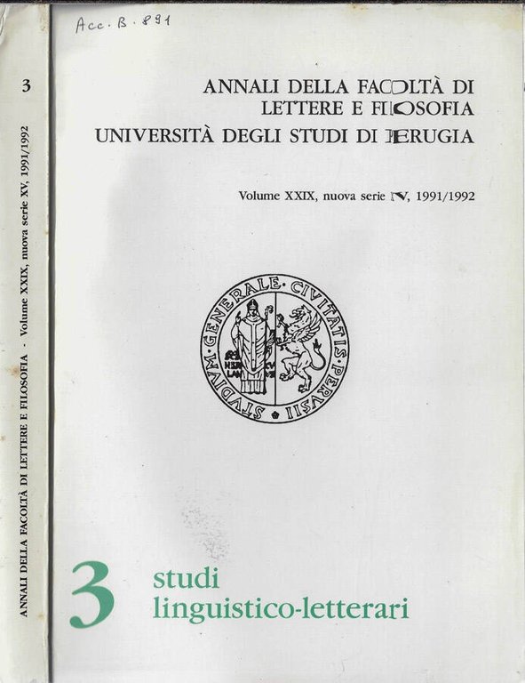 Annali della facoltà di lettere e filosofia Università degli studi … | Immagine Gallery 2