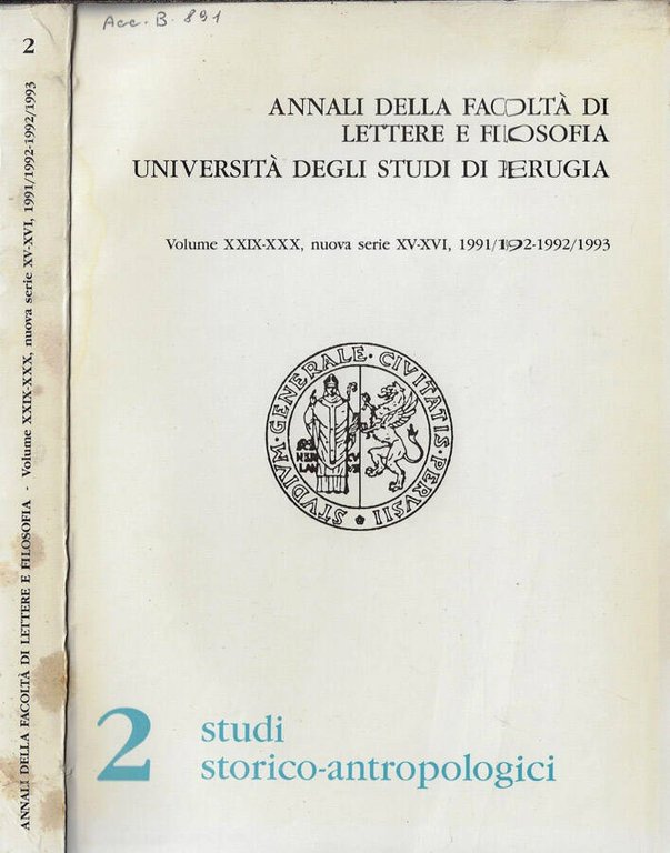 Annali della facoltà di lettere e filosofia Università degli studi … | Immagine Gallery 2