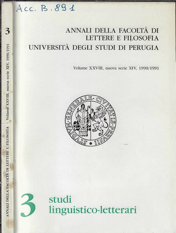 Annali della facoltà di lettere e filosofia Università degli studi … | Immagine Gallery 2