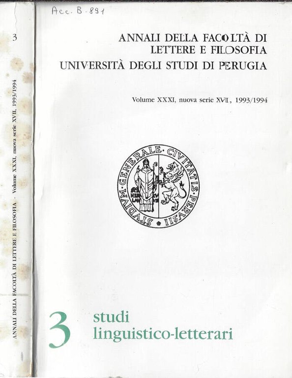 Annali della facoltà di lettere e filosofia Università degli studi … | Immagine Gallery 2