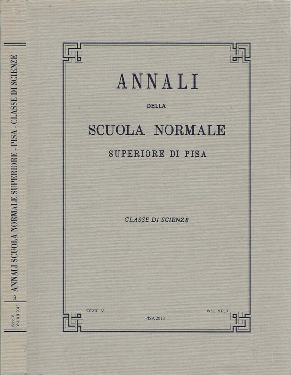 Annali della Scuola Normale Superiore di Pisa | Immagine Gallery 2