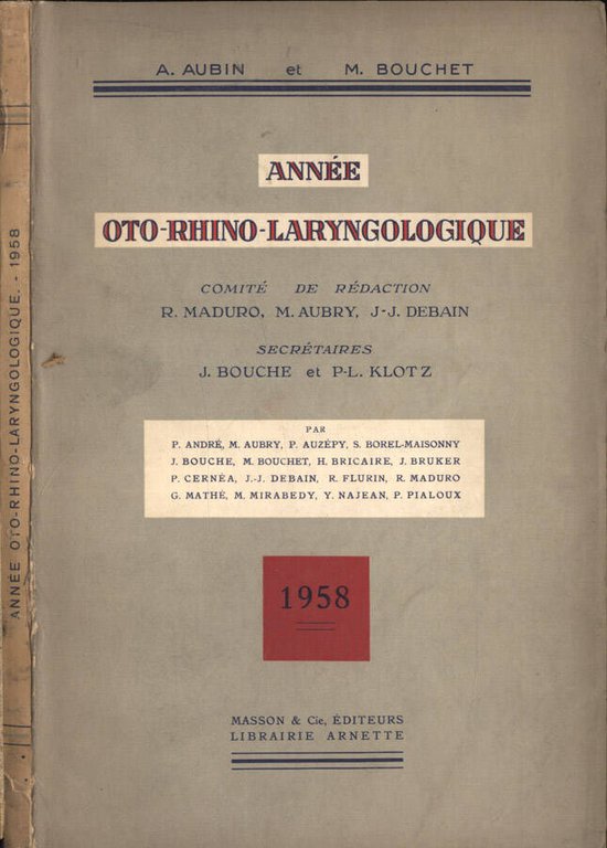 Annèe oto - rhino - laryngologique 1958 | Immagine Gallery 2
