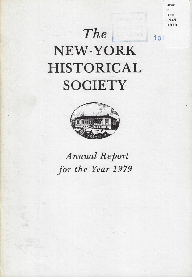 Annual Report of The New-York Historical Society for the year …