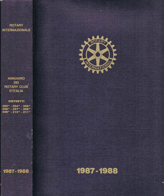 Annuario dei Rotary Club d'Italia 1987-1988 Rotary International
