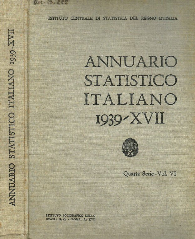 Annuario statistico italiano 1939