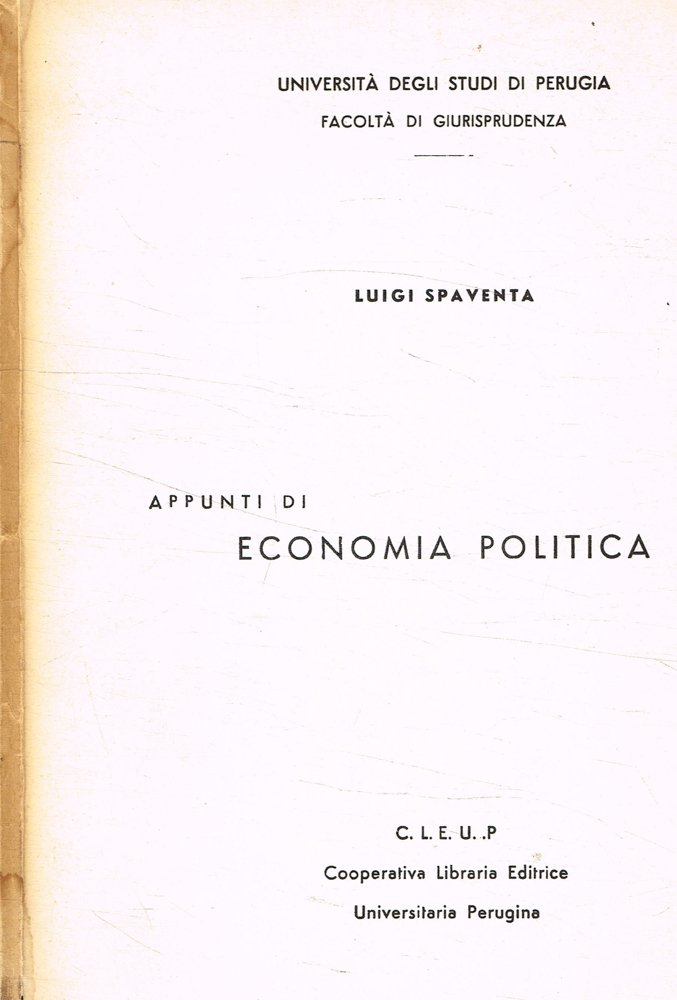 Appunti di economia politica