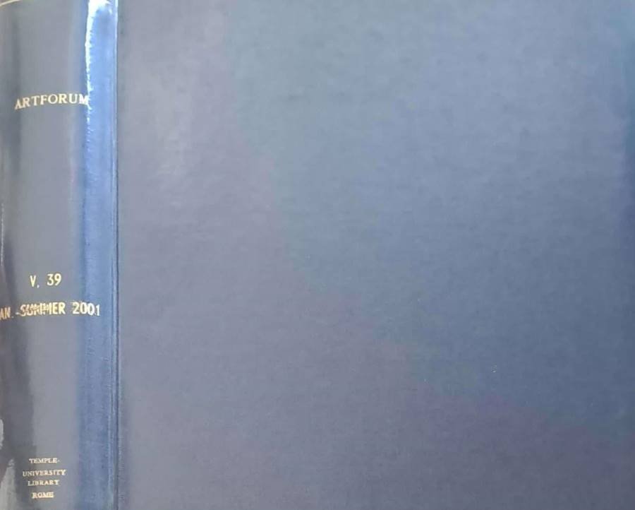 Artforum International. January/Summer 2001 | Immagine principale