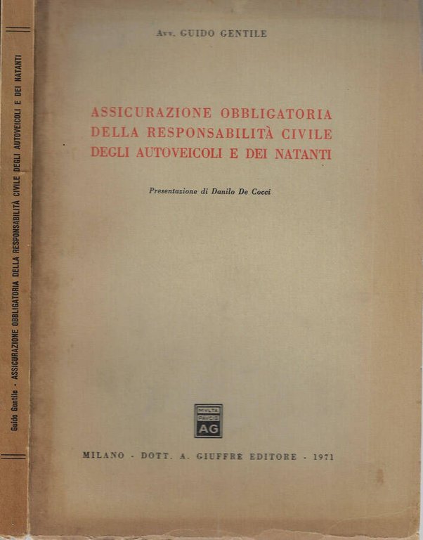 Assicurazione obbligatoria della responsabilità civile degli autoveicoli e dei natanti