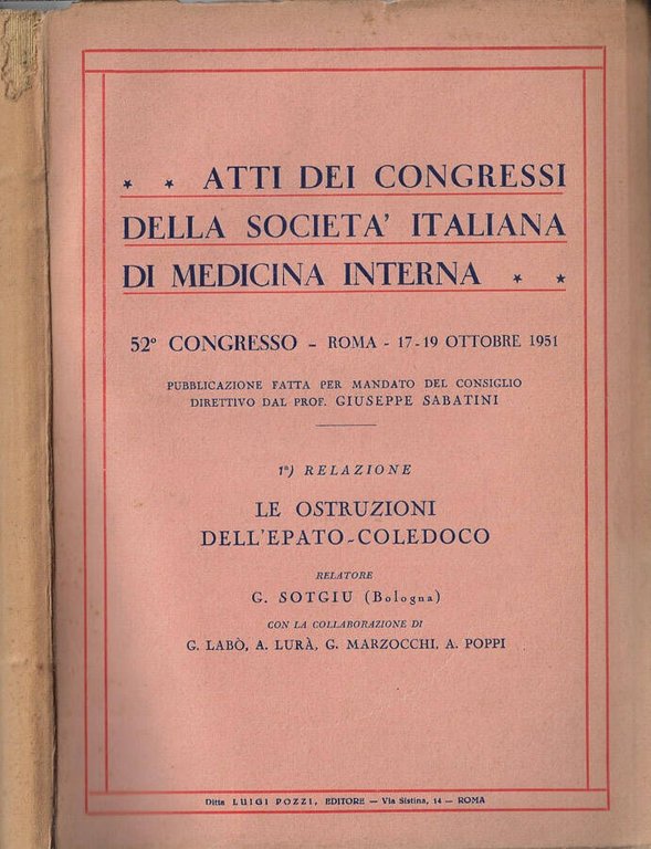 Atti dei Congressi della Società Italiana di Medicina Interna 52° …