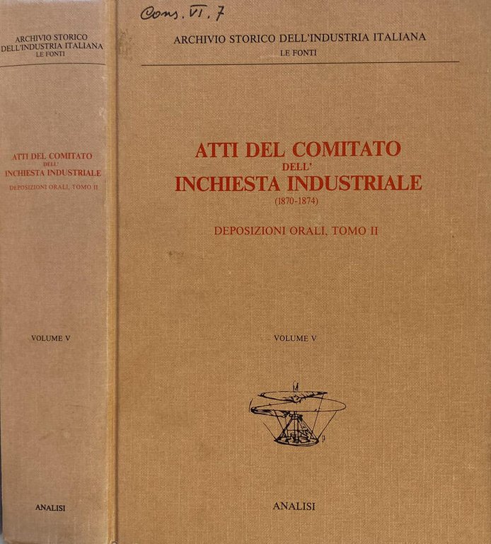 Atti del Comitato dell'Inchiesta Industriale (1870-1874) vol. V | Immagine Gallery 2