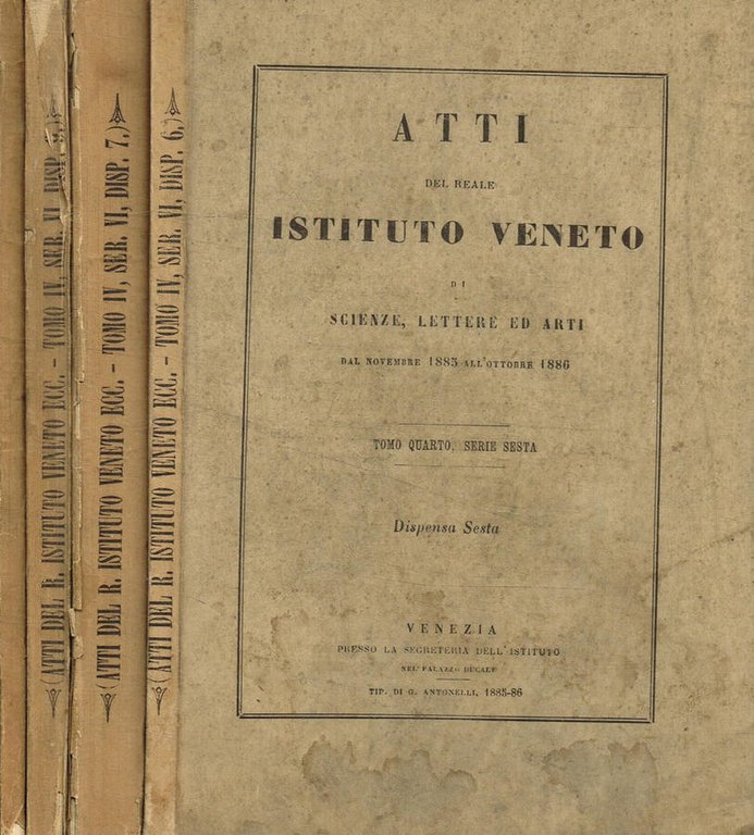 Atti del reale istituto Veneto di scienze, lettere ed arti …