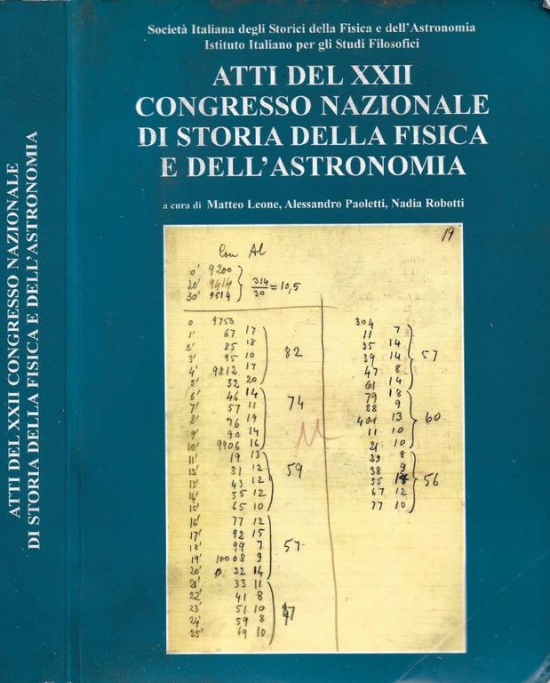 Atti del XXII Congresso Nazionale di Storia della Fisica e dell'Astronomia (Genova-Chiavari, 6-7-8- Giugno 2002)