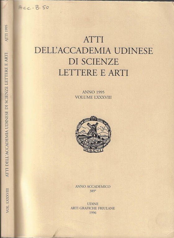 Atti dell'Accademia Udinese di Scienze Lettere e Arti Anno 1995 … | Immagine Gallery 2