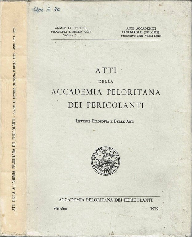 Atti della Accademia Peloritana dei Pericolanti