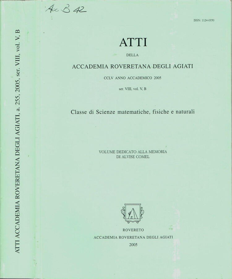 Atti della Accademia Roveretana degli Agiati