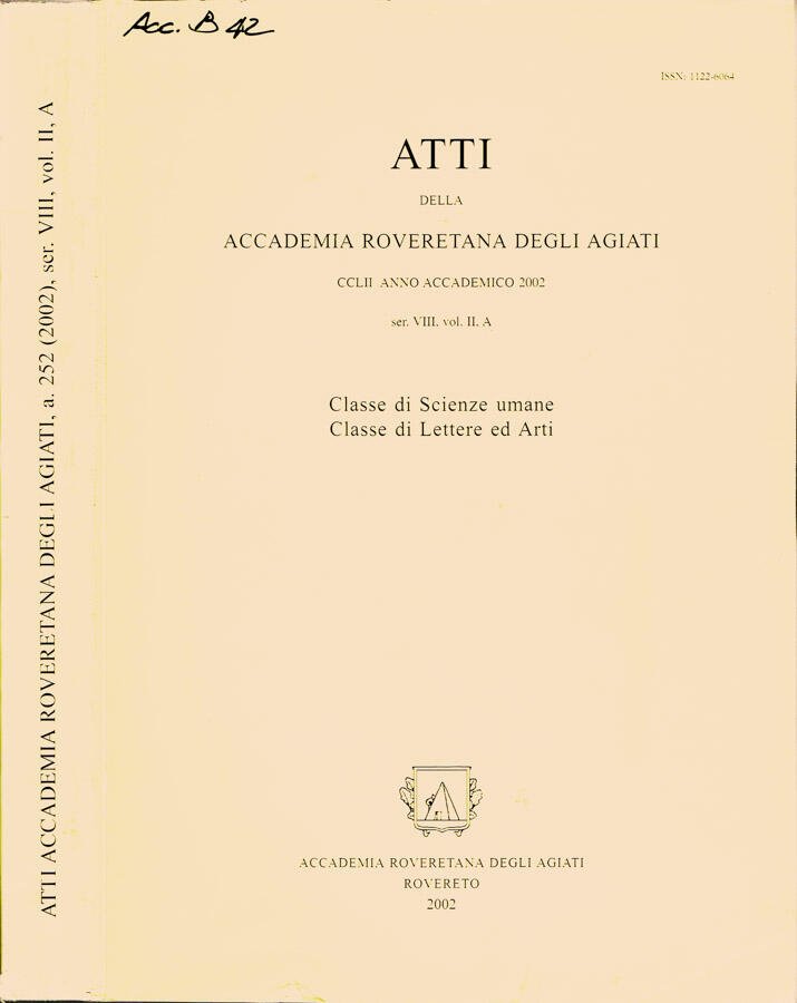 Atti della Accademia Roveretana degli Agiati