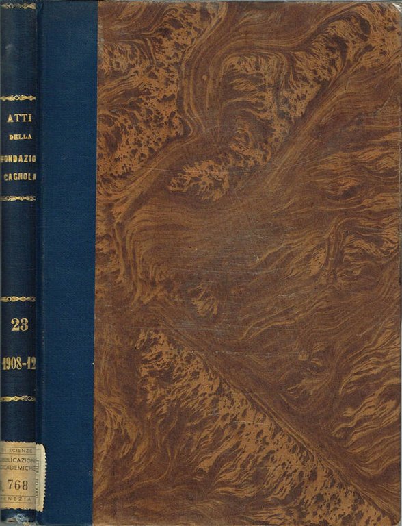 Atti della Fondazione Scientifica Cagnola