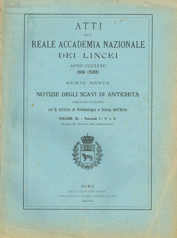 ATTI DELLA REALE ACCADEMIA NAZIONALE DEI LINCEI ANNO CCCXXXII SERIE …