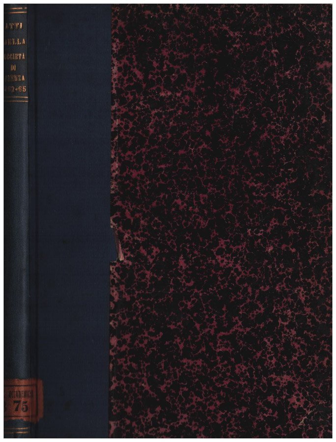 Atti della società scientifica e letteraria in Faenza 1862-1865 | Immagine principale
