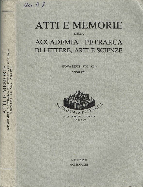 Atti e Memorie della Accademia Petrarca di Lettere, Arti e … | Immagine Gallery 2