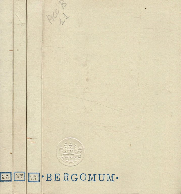 Bergomum. Bollettino della Civica Biblioteca Angelo Mai di Bergamo. Studi …