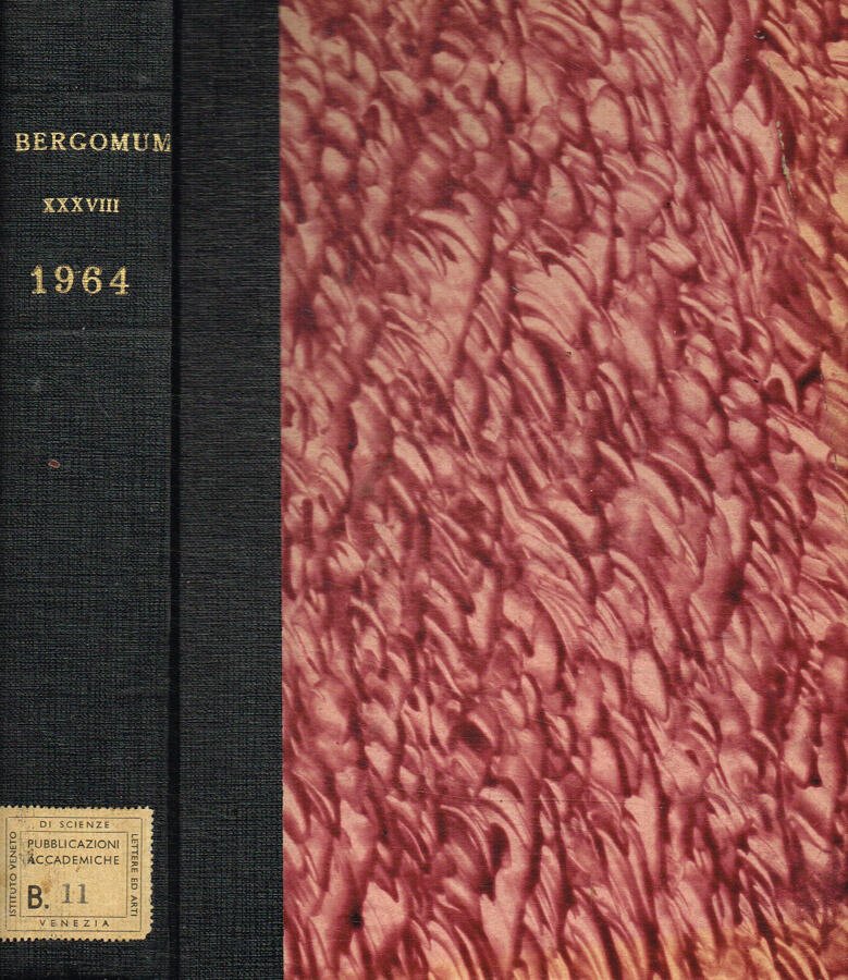 Bergomum. Bollettino della civica biblioteca. Nuova serie anno 1964