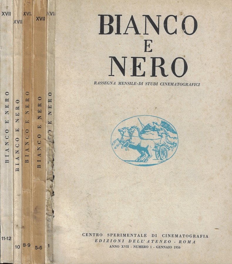 Bianco e nero n. 1-5/6-8/9-10-11/12 Anno 1956