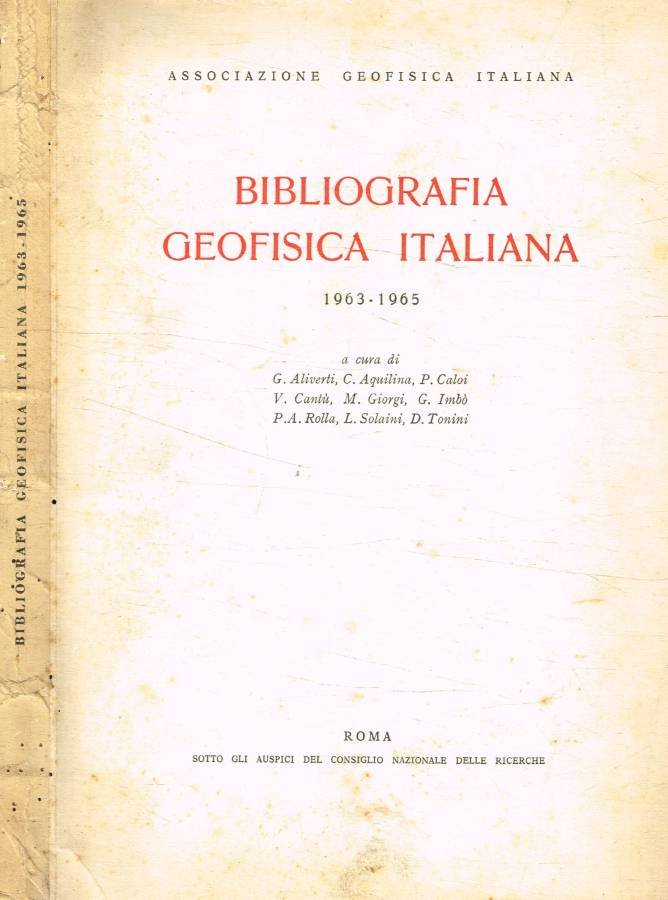 Bibliografia geofisica italiana 1963-1965