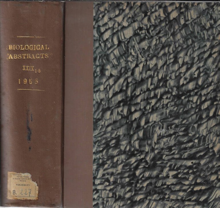 Biological Abstracts Vol 29 N. 1-5 1955