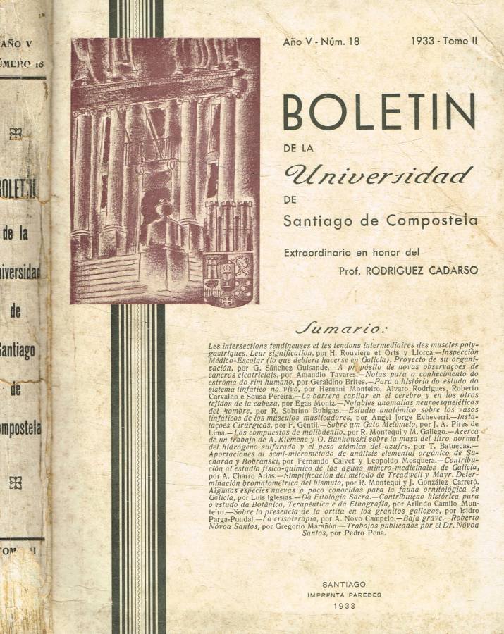 Boletin de la Universidad de Santiago de Compostela n.18, julio-diciembre … | Immagine principale