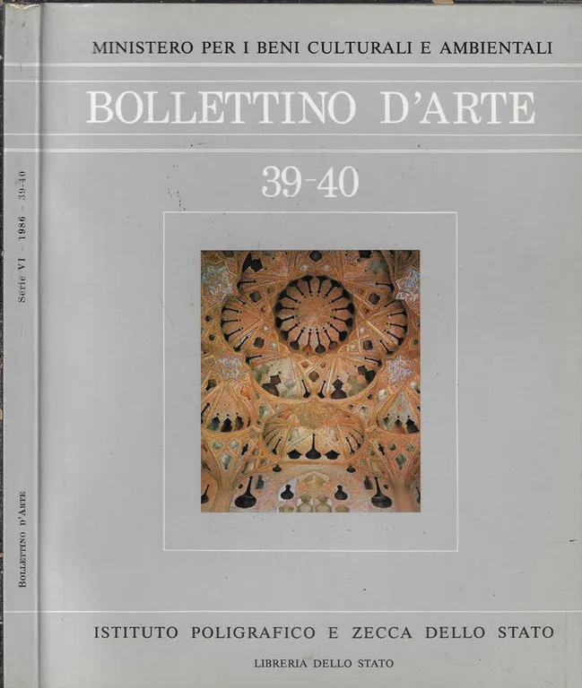 Bollettino d'arte anno 1986 N. 39-40