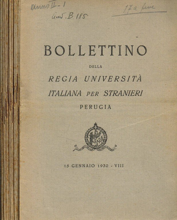 Bollettino della Regia Università italiana per stranieri Perugia. Anno II, … | Immagine Gallery 2