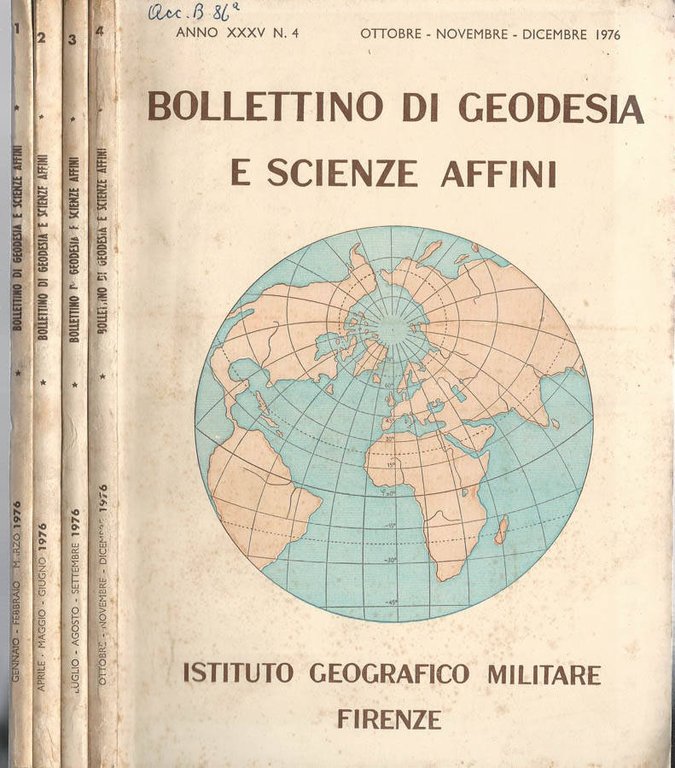 Bollettino di Geodesia e Scienze affini anno 1976