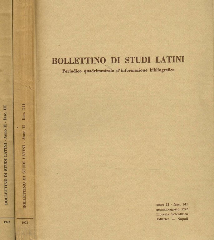 BOLLETTINO DI STUDI LATINI anno II | Immagine Gallery 2