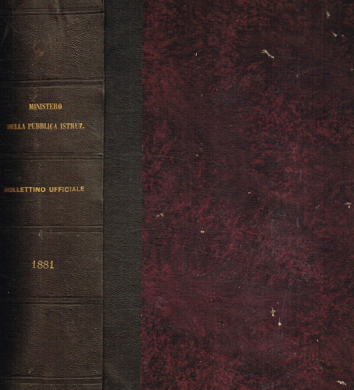 Bollettino Ufficiale del Ministero dell'istruzione pubblica anno 1881 volume VII