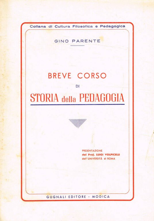 Breve corso di storia della pedagogia