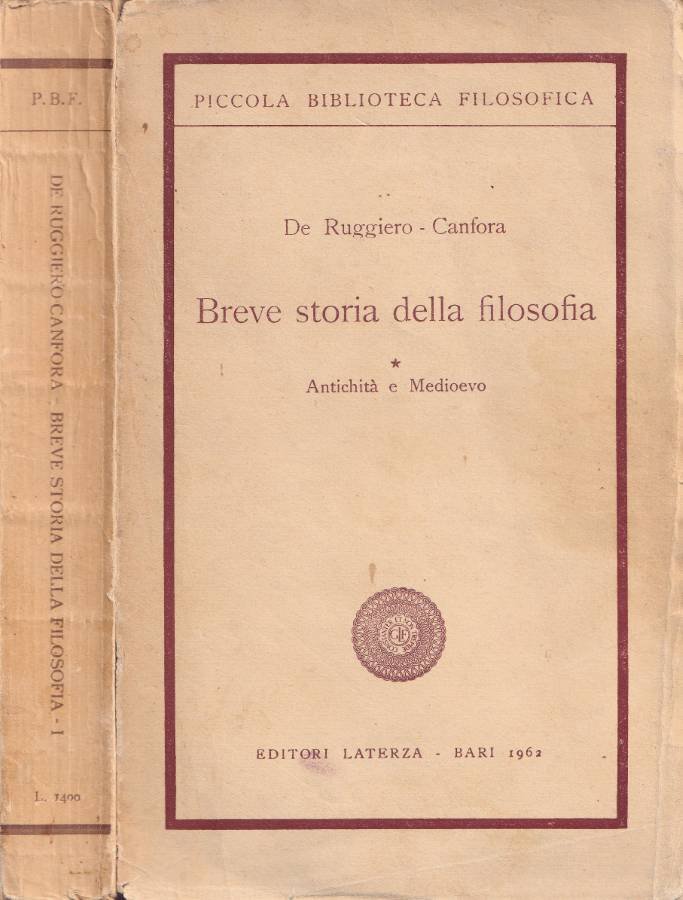Breve storia della filosofia, vol. I