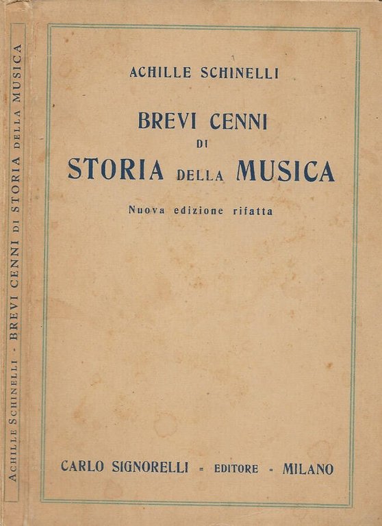 Brevi cenni di Storia della Musica