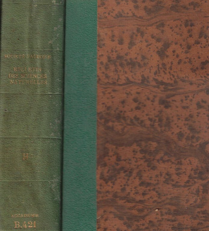 Bulletin de la Société Vaudoise des sciences naturelles Vol. 51 …