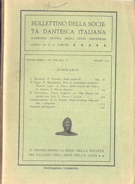 Bullettino della Società Dantesca Italiana Vol. XX, Fasc. 2