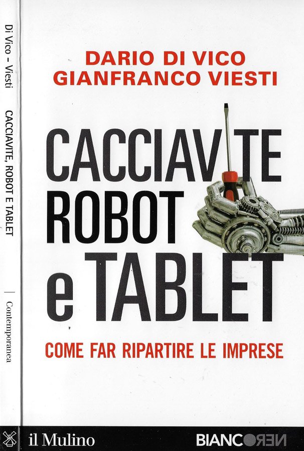 Cacciavite, robot e tablet
