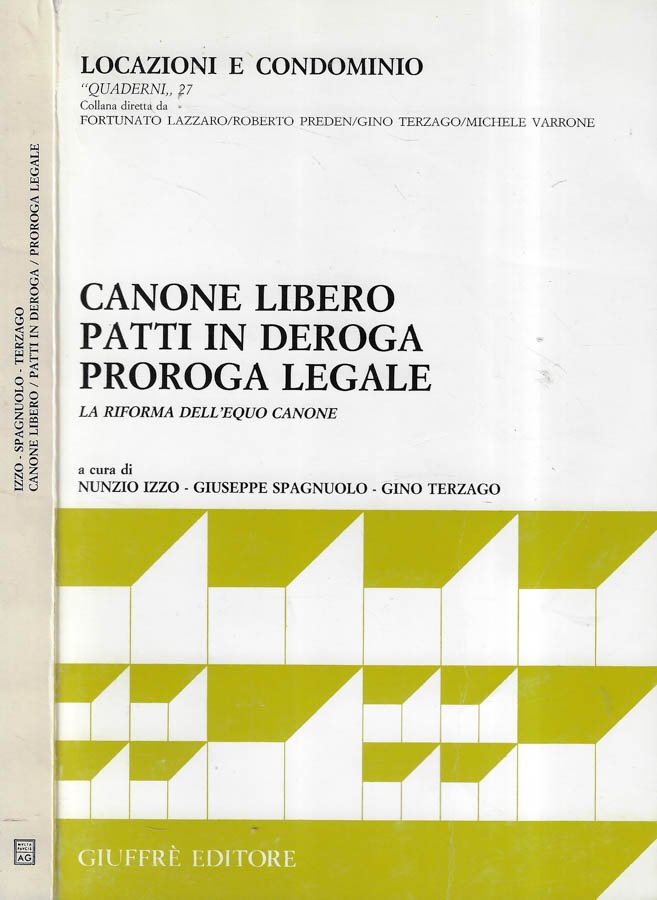 Canone libero patti deroga proroga legale